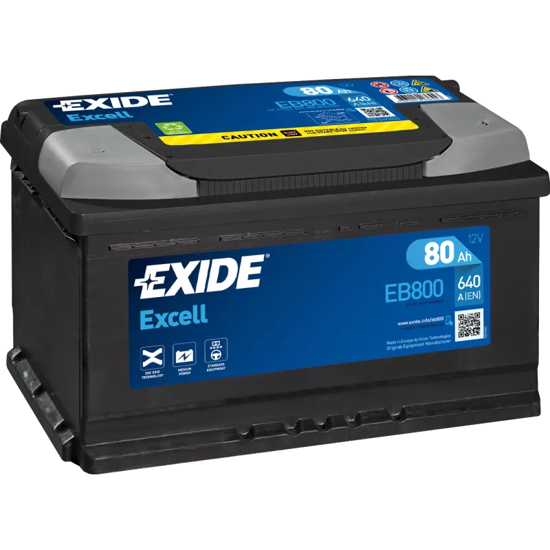 Exide EB800. bateria de arranque Exide 80Ah 12V