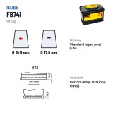 Batteria auto Fulmen FB741 12V 74Ah 680A | baterias.com