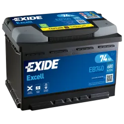 Exide EB740. bateria de arranque Exide 74Ah 12V