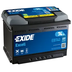 Batería Batteria auto Exide EB740 12V 74Ah 680A para BMW 3 335 i 2011