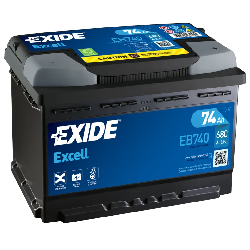 Batería Exide EB740 74Ah EXIDE - 1
