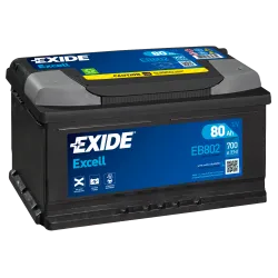 Exide EB802. starter battery Exide 80Ah 12V