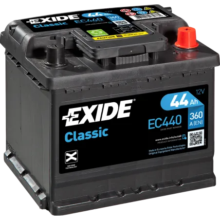 Exide EC440. starter battery Exide 44Ah 12V