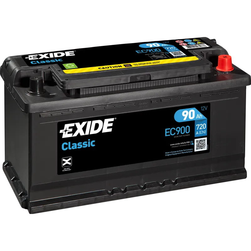 Exide EC900. batteria di avviamento Exide 90Ah 12V