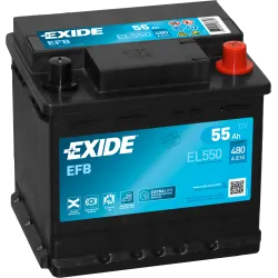 Exide EL550. starter battery Exide 55Ah 12V