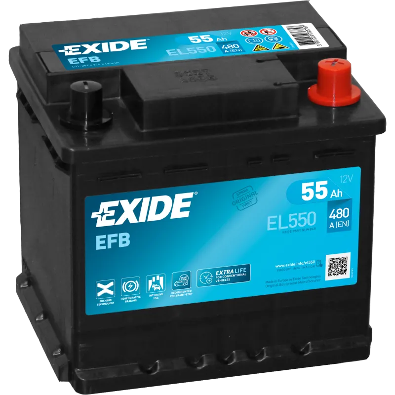 Batteria Exide EL550 55Ah EXIDE - 1
