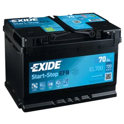 Exide EL700. bateria de arranque Exide 70Ah 12V