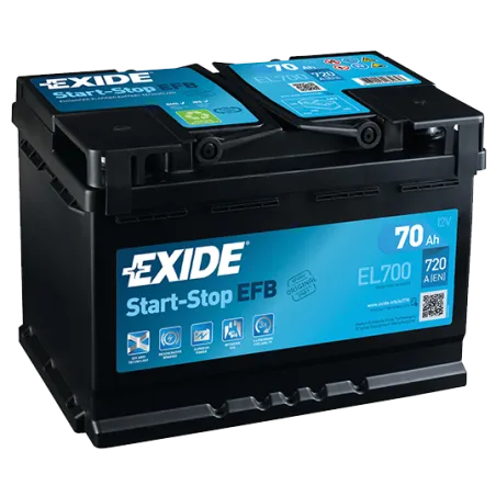 Battery Exide EL700 70Ah EXIDE - 1