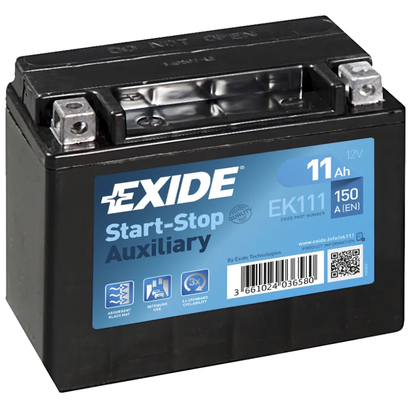 Exide EK111. starter battery Exide 11Ah 12V
