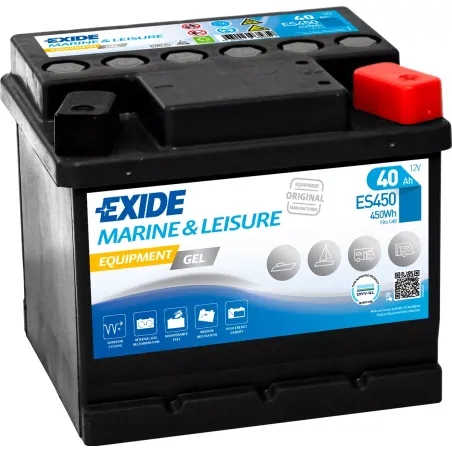 Exide ES450. Batería para aplicaciones naúticas Exide 40Ah 12V