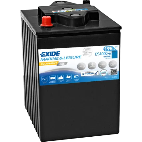 Exide ES1000-6. Batería para aplicaciones naúticas Exide 195Ah 6V