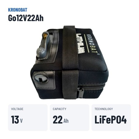 Batterie de traction Kronobat Go12V22Ah 12V Litio | baterias.com