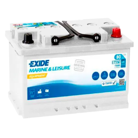 Battery Exide ET550 80Ah EXIDE - 1