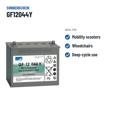 Batteria a ciclo profondo Sonnenschein GF12044Y 12V 50Ah GEL – usi consigliati