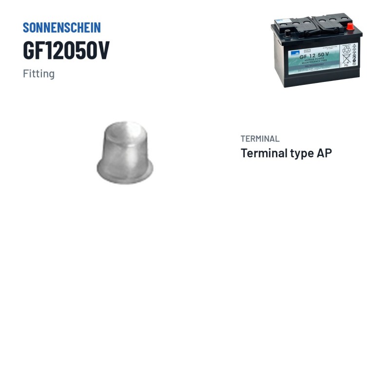 Batteria a trazione Sonnenschein GF12050V 12V 55Ah GEL – terminali e fissaggio