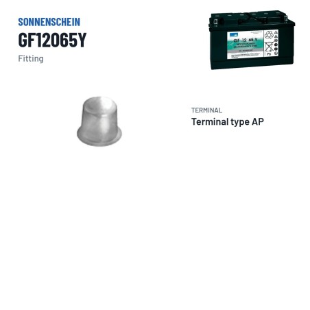 Bateria cíclica Sonnenschein GF12065Y 12V 78Ah GEL – terminal e fixação