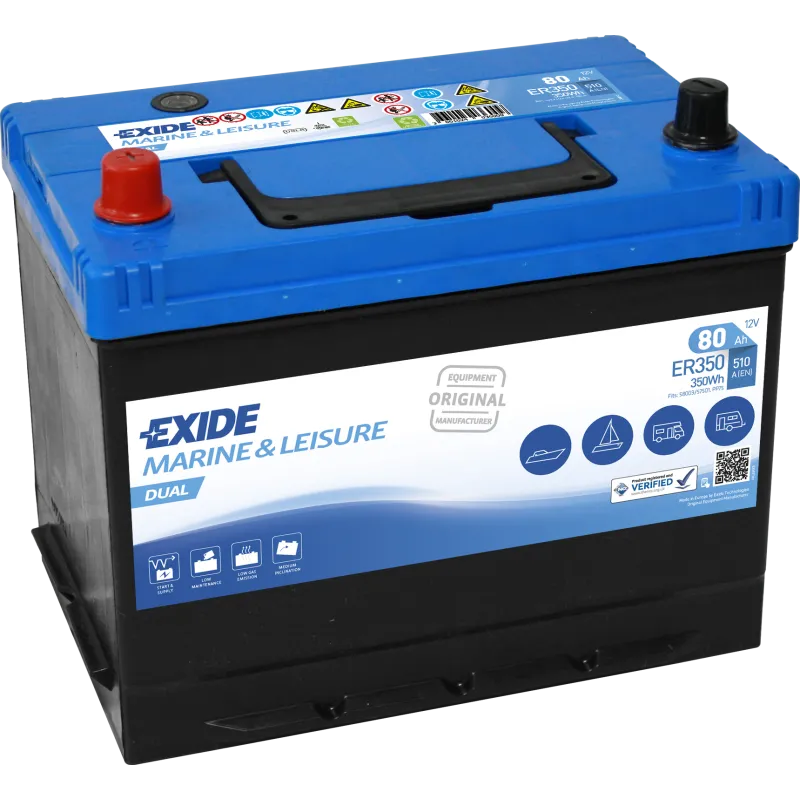 Batteria Exide ER350 80Ah EXIDE - 1