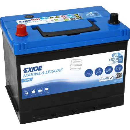 Batterie Exide ER350 80Ah EXIDE - 1