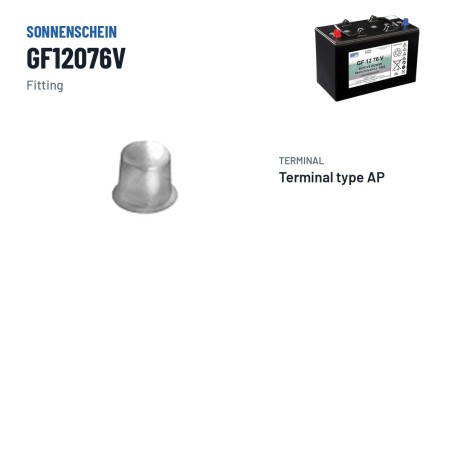 Batteria a trazione Sonnenschein GF12076V 12V 86Ah GEL – terminali e fissaggio