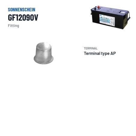 Batteria a trazione Sonnenschein GF12090V 12V 96Ah GEL – terminali e fissaggio