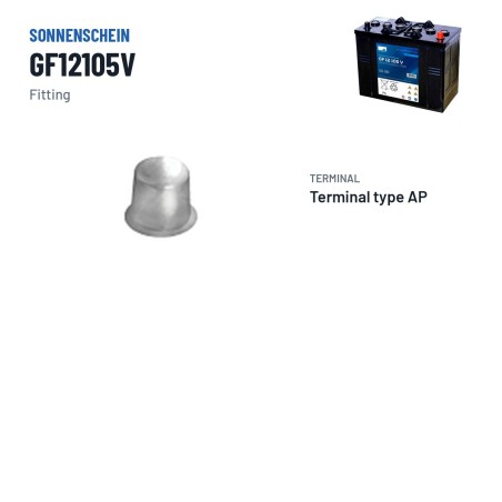 Traction battery Sonnenschein GF12105V 12V 120Ah GEL – terminal and hold-down