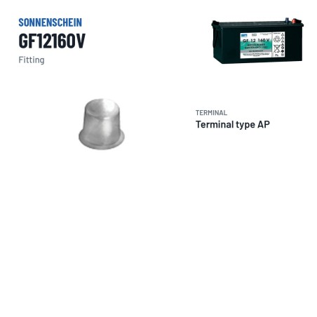 Batteria a trazione Sonnenschein GF12160V 12V 196Ah GEL – terminali e fissaggio