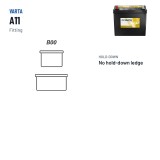 Batterie voiture Varta A11 12V 45Ah 370A AGM – bornes et fixation