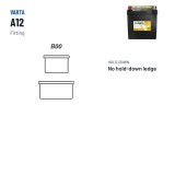 Batterie voiture Varta A12 12V 35Ah 340A – bornes et fixation