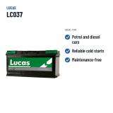 Batería de coche Lucas LC037 12V 36Ah 300A – usos recomendados