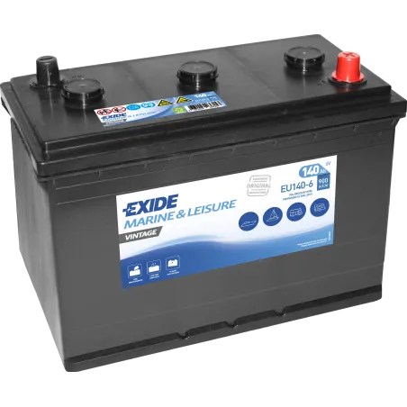 Exide EU140-6. Batería para aplicaciones naúticas Exide 140Ah 6V