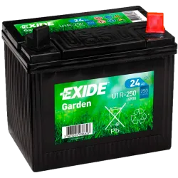 Exide 49900(U1R-250). bateria de cortador de grama Exide 24Ah