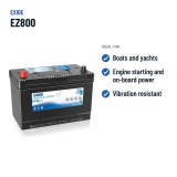 Batterie marine Exide EZ800 12V 95Ah 800A EFB – utilisations recommandées