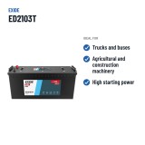 LKW-Batterie Exide ED2103T 12V 210Ah 800A GEL – empfohlene Einsatzbereiche