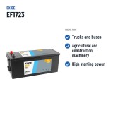 LKW-Batterie Exide EF1723 12V 172Ah 1390A – empfohlene Einsatzbereiche