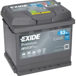 Exide EA530. Starterbatterie Exide 53Ah 12V