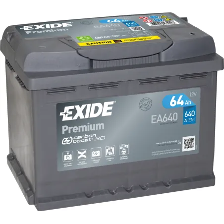 Batería Exide EA640 64Ah EXIDE - 1