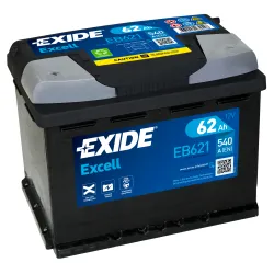 Exide EB621. starter battery Exide 62Ah 12V
