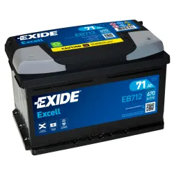 Bateria Exide EB712 71Ah EXIDE - 1