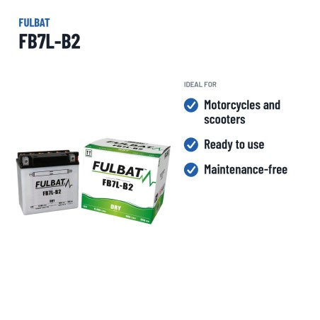 Motorradbatterie Fulbat FB7L-B2 12V 8.4Ah 85A – empfohlene Einsatzbereiche