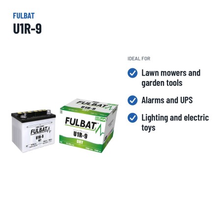 Batterie de tondeuse Fulbat U1R-9 24V 25.3Ah 240A – utilisations recommandées