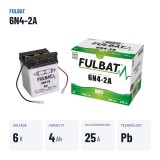 Motorcycle battery Fulbat 6N4-2A 6V 4.2Ah 25A – key specs
