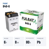 Motorcycle battery Fulbat B49-6 6V 8.4Ah 80A – key specs