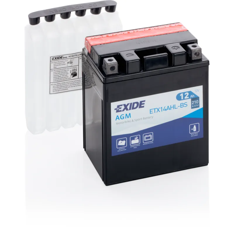 Batteria Exide ETX14AHL-BS 12Ah EXIDE - 1