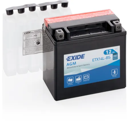 Bateria Exide ETX14L-BS 12Ah EXIDE - 1