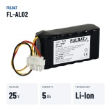 Lawnmower battery Fulbat FL-AL02 25.2V 5Ah Li-Ion | baterias.com