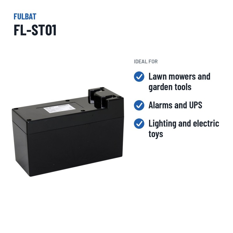 Batería de cortacésped Fulbat FL-ST01 25.2V 8.7Ah Li-Ion – usos recomendados