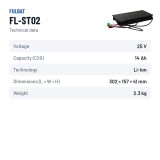 Batteria per rasaerba Fulbat FL-ST02 25.2V 13.8Ah Li-Ion – scheda tecnica