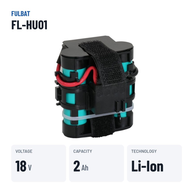 Bateria de corta-relva Fulbat FL-HU01 18V 2Ah Li-Ion – dados principais