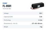 Batteria per rasaerba Fulbat FL-BS01 32.4V 3Ah Li-Ion – scheda tecnica