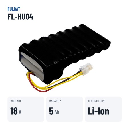 Batería de cortacésped Fulbat FL-HU04 18V 5.2Ah Li-Ion – datos clave